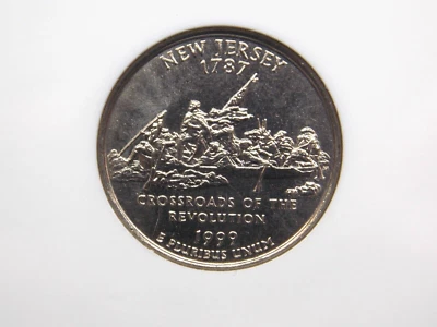 1999 "D" State ** NEW JERSEY** Washington Quarter 25c NGC MS67 #040 GEM BU ECC&C - Image 1 of 4