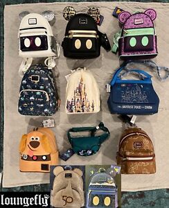 BN Disney Loungefly Bag Backpack You Choose Mickey Main Attraction Castle Peter