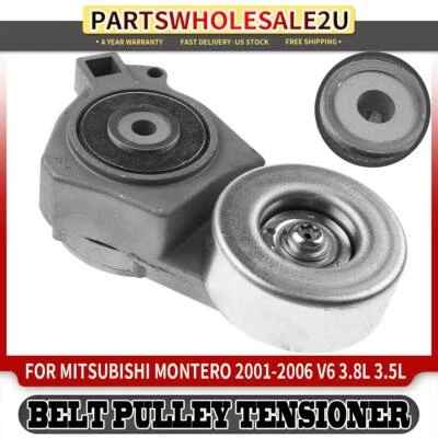 Polea tensora de correa de transmisión del motor para Mitsubishi Montero 2001-2006 V6 3,5 L 3,8 L Foto 1 de 4