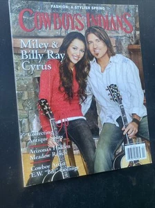 COWBOYS & INDIANS MAGAZINE ~ "MILEY & BILLY RAY CYRUS" - April, 2008 No Label - Picture 1 of 3
