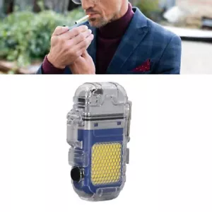 Accendino al Plasma Ricaricabile Elettrico Antivento senza Fiamma con Torcia USB - Foto 1 di 9