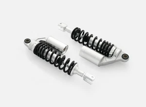 Honda CB400F 1974-79 - All Alloy Gas Shock Absorbers - Silver with Black Springs - Picture 1 of 2