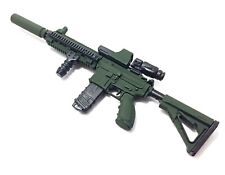 1/6 Scale Custom Green Camouflage HK416 Assault Rifle US Army Gun Action Figure