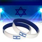 Israel Flag Silicone Wristband Soft Rubber Bracelet Holy Gift✨ Souvenir R2X5