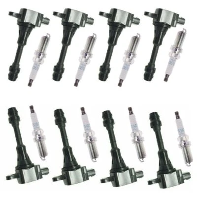 8pcs Ignition Coil & Spark Plug For Nissan Armada Titan Infiniti QX56 V8 5.6L - Image 1 of 4