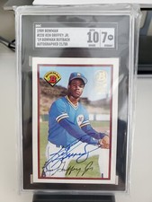 1989 Bowman Ken Griffey Jr - #220 - RC - 2019 Buyback Autograph - # 21/50 - SGC