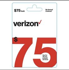 $75 Verizon Prepaid Refill Card💥Loaded Direct to phone💥 fast ✅same day