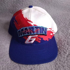 Cappello Berretto Snapback Vintage anni 90 Mark Martin 6 Logo Athletic Splash Nascar Valvoline - Foto 1 di 13