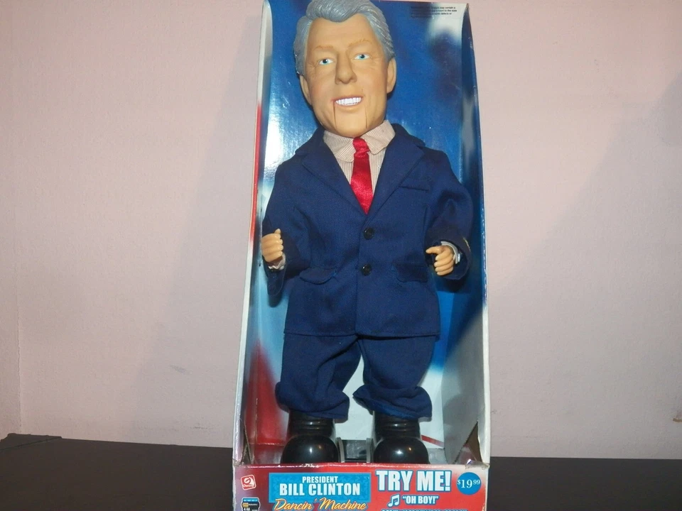 President Bill Clinton Dancin Machine 15" Doll Sings-oh Boy