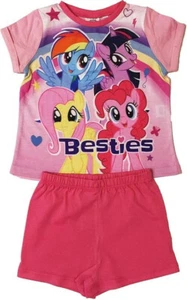 Girls My Little Pony Short Pyjamas Besties Age 1.5-3 Years Pink Shortie Pjs - Picture 1 of 1