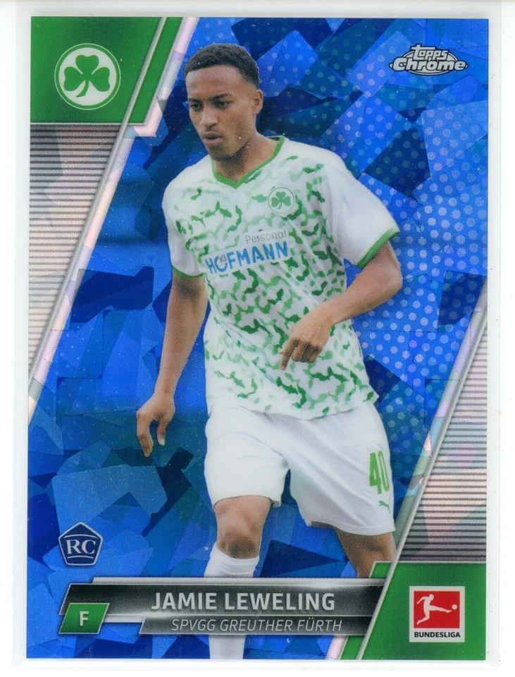 2021-22 Topps Chrome Sapphire Bundesliga 44 Jamie Leweling (Greuther Furth) - Image 1 of 2