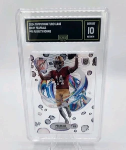 2024 Signature Class #F11 Ricky Pearsall Rookie Fluidity GMA Graded GEM Mint 10 - Bild 1 von 2
