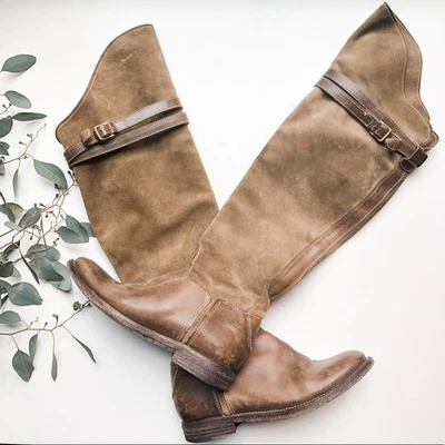 Botas de Equitación N.D.C Gerda High OTK 36 Cuero Alto Marrón Sobre la Rodilla Ecuestre Foto 1 de 4