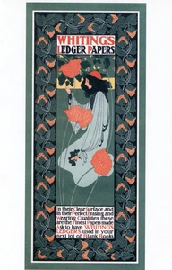 Whiting's Ledger Papers, Will H Bradley (amerikanisch, 1868-1962) -- neue Postkarte - Bild 1 von 2