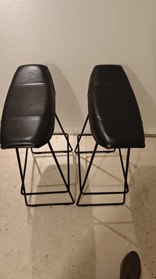 2 sehr schöne Echtleder Barhocker von Kare, Top Zustand - Bild 1 von 4