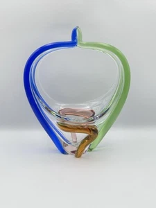 Vintage Frantisek Zemek Mstisov Rhapsody Basket. Art Glass Vase - Picture 1 of 9