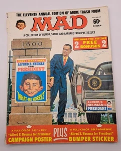 More Trash From MAD #11 Attached POSTER Alfred E. Newman 1968 Campaign Poster - Picture 1 of 8