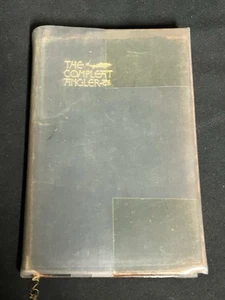 The Compleat Angler Izaak Walton - 1926, Leather Bound, Loose Cover - Picture 1 of 6