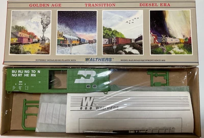 Walthers HO Burlington Northern BN 332140 50’ Waffle Box Car #932-4716 - Image 1 of 3