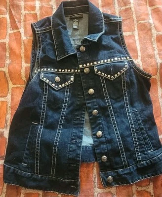 Chaleco vaquero con botones Style & Co para mujer talla mediana Foto 1 de 2