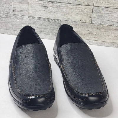 Mocasín veneciano de cuero negro sin cordones Cole Hann 11,5 M Tucker para hombre Foto 1 de 4