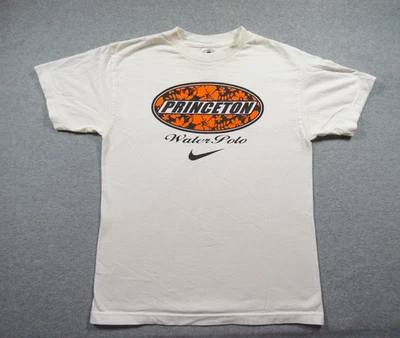 Camisa De Colección Princeton Para Hombres Mediana Blanca Universidad Polo Acuático Camiseta Ivy League Y2K Foto 1 de 4