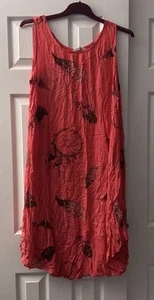New Collection Lightweight Summer Beach Dress with feathers dreamcatcher design - Picture 1 of 3