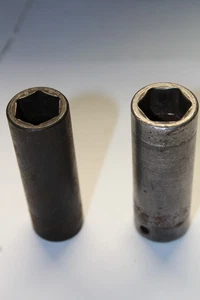 HERRAMIENTAS ENCAJABLES 1/2" Unidad 6 Puntos Métrico 18 y 19 MM Enchufe de Impacto Profundo 2 piezas EE. UU. - Imagen 1 de 5