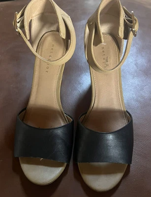 Сандалии на танкетке Metaphor темно-синие/коричневые размер 7,5 М - Изображение 1 из 4