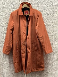 Impermeable Esprit Outerwear para mujer naranja liso forrado de lana hasta la rodilla - Imagen 1 de 8
