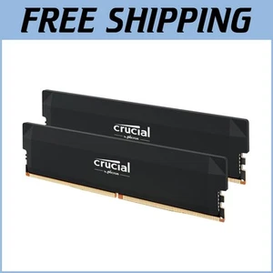 High-Speed Pro RAM 64GB Kit 2x32GB 6400MHz CL40 with Stunning Black Design - Picture 1 of 8