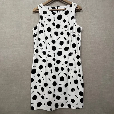 Vestido sin mangas AGB para mujer 12 lunares geométricos clásico llamativo audaz artístico Foto 1 de 4