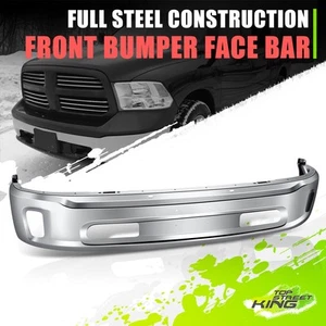 Steel Front Bumper Face Bar w/ Fog Light Holes for Ram 1500/Classic 14-23 Chrome - Picture 1 of 6