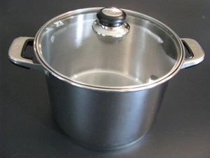 Oneida Immaculate Stainless Steel 18/10 8 QT Stock Pot with 10” Lid - Picture 1 of 11
