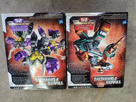 Hasbro Transformers Perceptor G1 and insecticons 25th Anniversary TRU Exclusive Cover