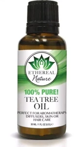 Ethereal Nature 100% Pure Oil, Tea Tree, 1.01 fl. Oz. Free Shipping! - Picture 1 of 2