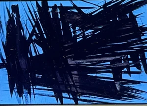 Hans Hartung "T 1956-9" German French Tachism Art 35mm Slide - Picture 1 of 2