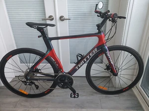 2 New Carbon Fiber Road Bikes - 54cm & 46cm - with Shimano Gears, Disk Brakes  - Picture 1 of 14
