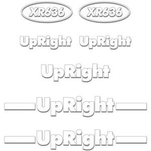 Upright XR636 Decals - Aftermarket Decal Kit - Foto 1 di 1