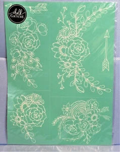 Chalk Couture BOHO FLORAL Transfer NEW flowers wedding spring 18x24 arrows roses - Picture 1 of 2