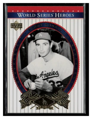 Upper Deck World Series Heroes #30 2002 Sandy Koufax Foto 1 de 2