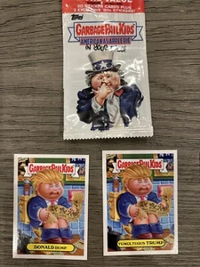 2016 GARBAGE PAIL KIDS GPK AMERICAN APPLE PIE Set TRUMP, ADAM BOMB, 2 Wrapper - Picture 1 of 4