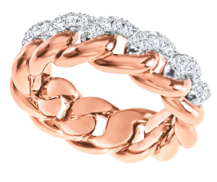 Swarovski Ring Größe 52 - Roségold mit schönen Kristallen