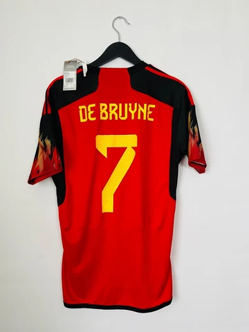 De Bruyne Jersey 2022 World Cup Belgium Home Adidas Mens Soccer Shirt Size M Cover