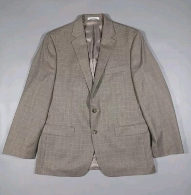 Blazer Lauren Ralph Lauren Para Hombres 42R Tostado Cuadros Chaqueta 2 Botones Foto 1 de 4