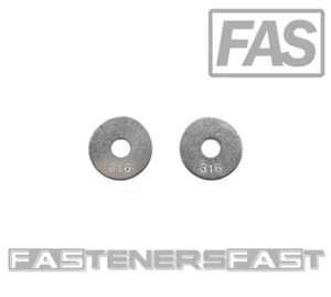 (25) 5/16 ID x 1-1/4 OD 316 Stainless Steel Fender Washer Large OD Flat Washers - Picture 1 of 4