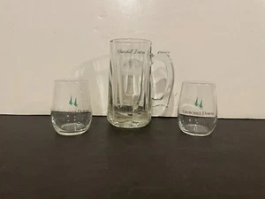Three Churchill Downs Horsing Racing Glasses - (2) Taster and (1) Mug / Stein - Picture 1 of 12