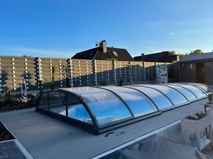 Gfk Schwimmbecken mit Überdachung, 610x365x150 Pool Poolhalle Hersteller SET - Bild 1 von 9