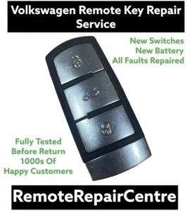 Volkswagen VW Passat B6 B7 CC Remote Dash 3 Button Vw Key Fob Repair Service Fix - Picture 1 of 1
