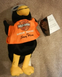 NEW/ TAGS, 1998 HARLEY DAVIDSON "DIZ " BEAN BAG PLUSH APPROX 5" TALL VINTAGE - Picture 1 of 3